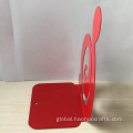 Book Holder For Reading Creative personality red note iron book stand Supplier